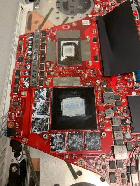 Detail zařízení při repasi chlazení